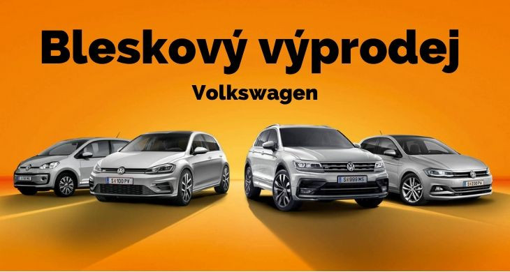 Bleskový výprodej skladových vozů VOLKSWAGEN