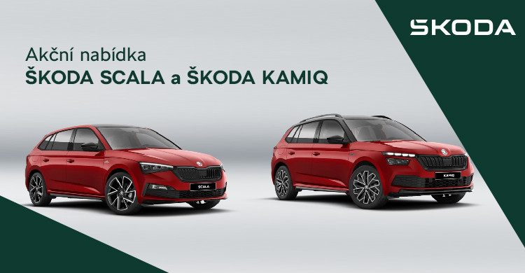 Akční nabídka - ŠKODA SCALA A ŠKODA KAMIQ