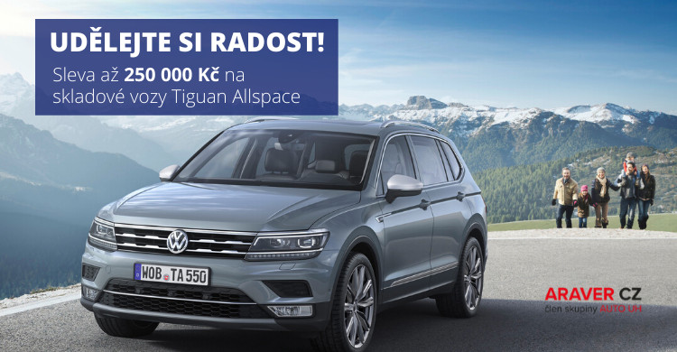 Tiguan Allspace se slevou až 250 tis.
