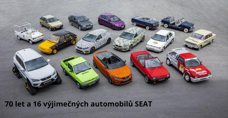 70 let důmyslu, to jsou neobvyklé automobily značky SEAT pro slavnostní okamžiky nebo autentické vynálezy